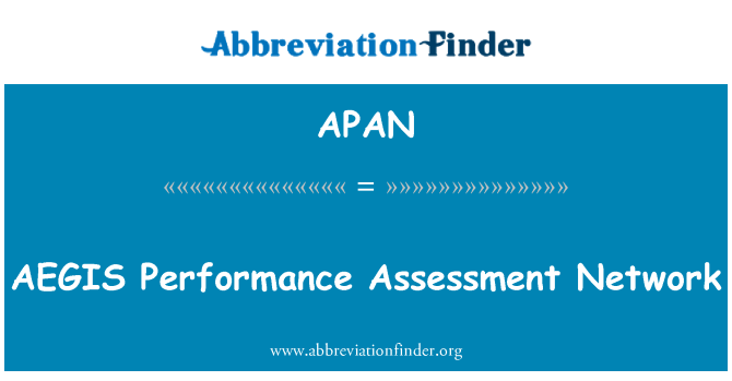 APAN: 主持業績評估網