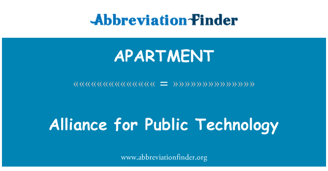 APARTMENT: Alyans pou teknoloji piblik