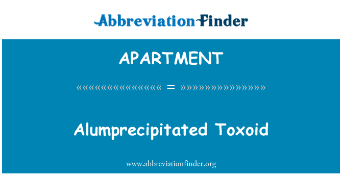 APARTMENT: Alumprecipitated toksoidu