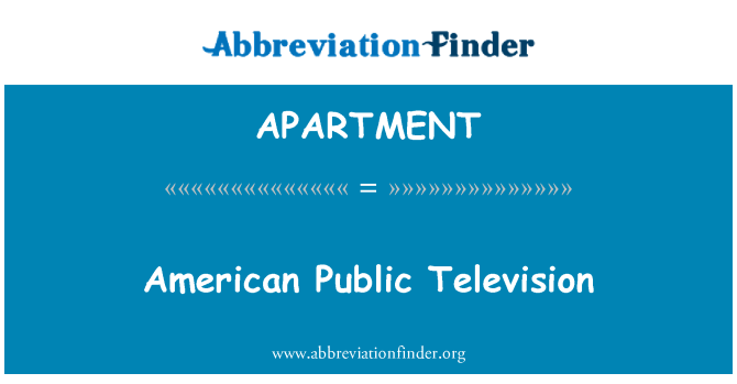 APARTMENT: American Public Television