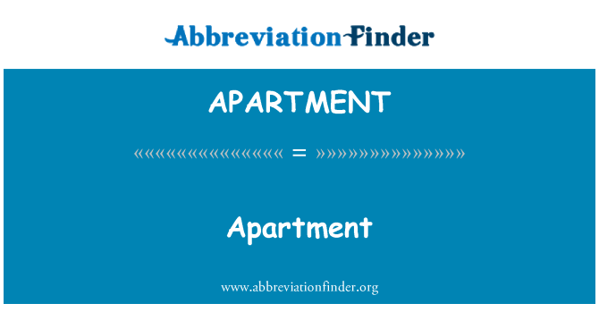 APARTMENT: Apartament