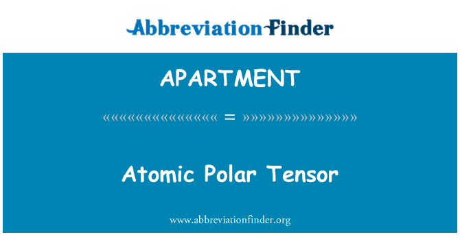 APARTMENT: Atomic Polar Tensor