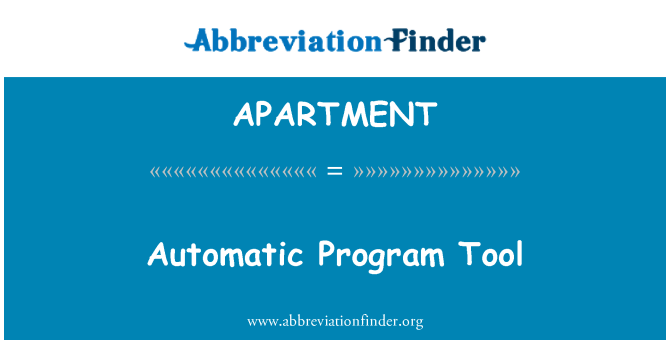 APARTMENT: Automatic Program Tool