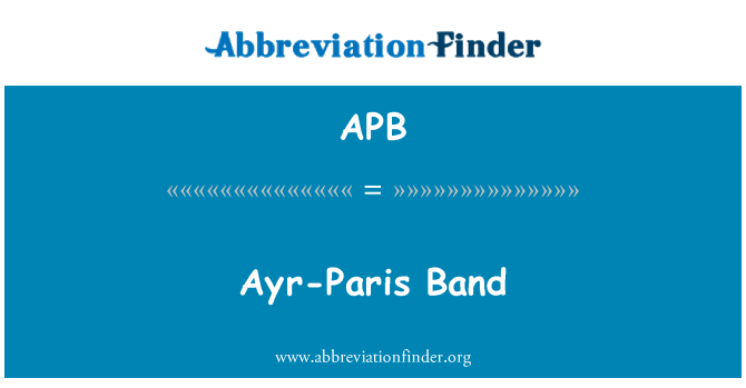 APB: Ban nhạc Ayr-Paris