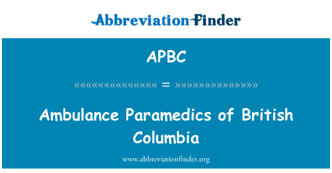 APBC: Ambulance Paramedics of British Columbia