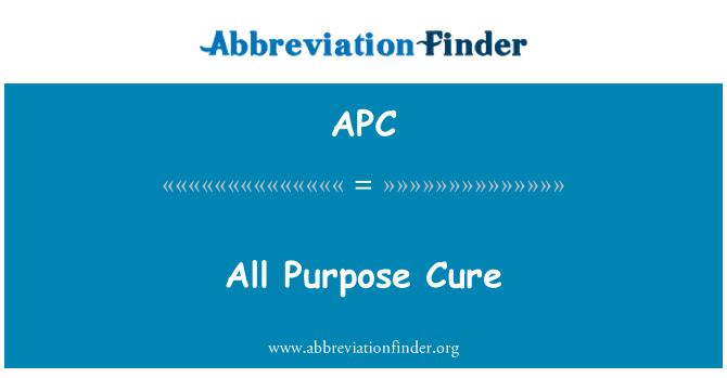 APC: כל מטרה לרפא