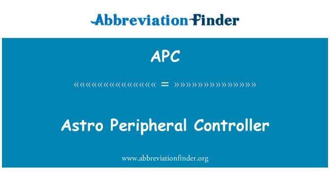 APC: Astro randapparaat Controller