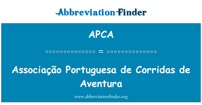 APCA: De Associação Portuguesa de Corridas Aventura