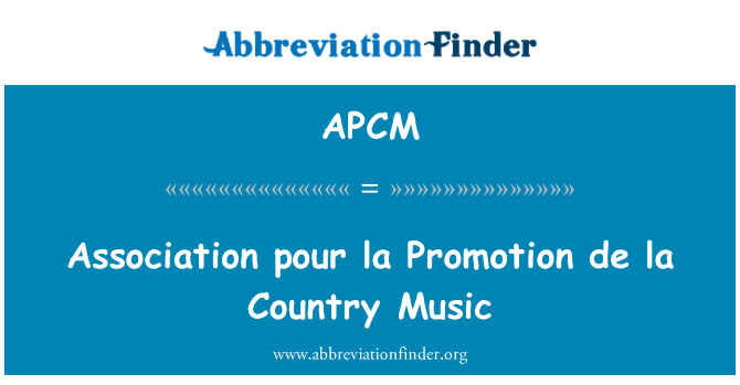 APCM: Asociación para la promoción de la música Country