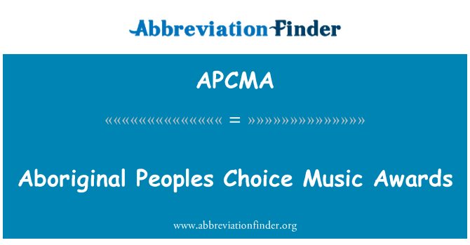 APCMA: Αυτόχθονες επιλογή μουσικά βραβεία