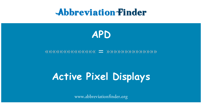 APD: Active Pixel Displays