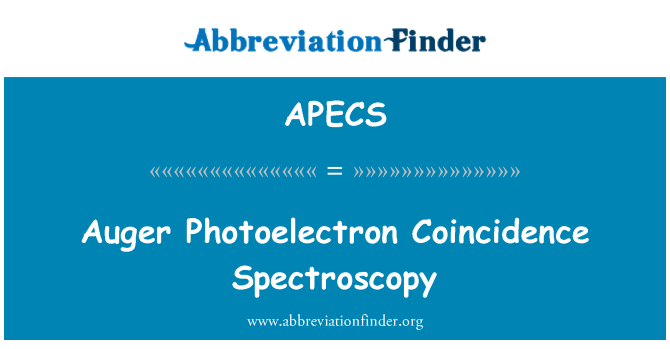 APECS: Họ Photoelectron trùng hợp ngẫu nhiên phổ học