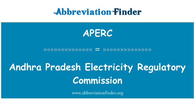 APERC: Kummissjoni regolatorja Andhra Pradesh elettriku
