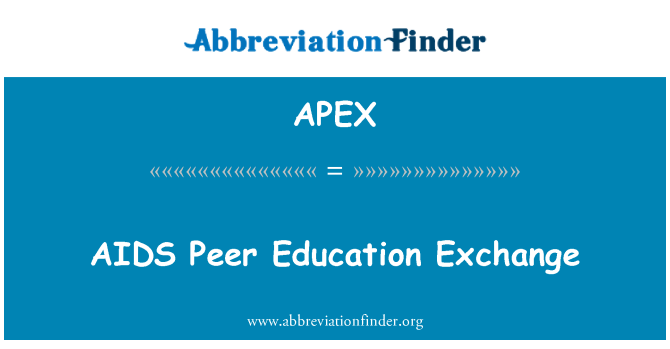APEX: AIDS Peer Education Exchange