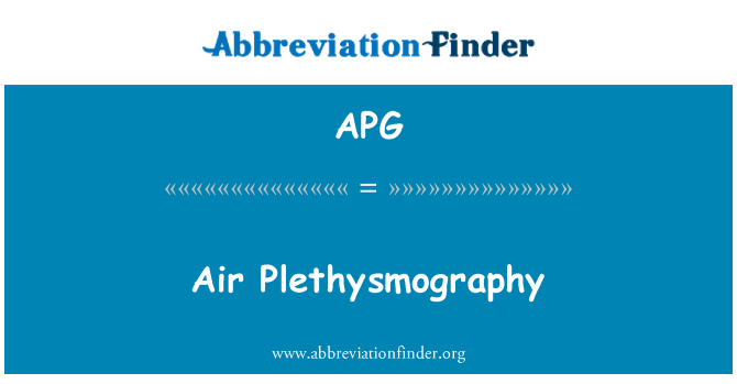 APG: Plethysmography aer