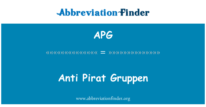 APG: ضد Pirat Gruppen