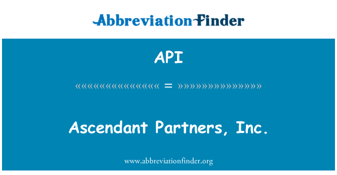 API: Ascendente Partners, Inc.