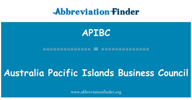 APIBC: Avstralija pacifiških otokov poslovni svet