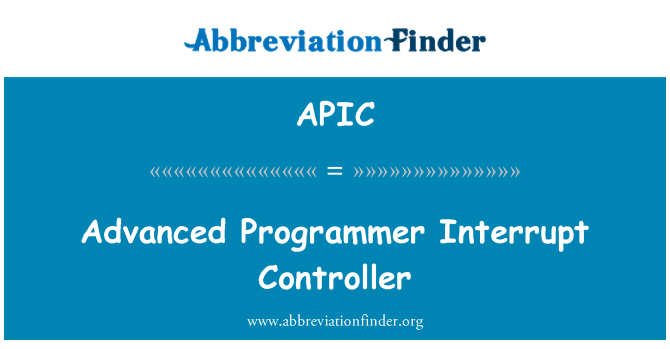 APIC: جهاز التحكم بالمقاطعة مبرمج متقدم