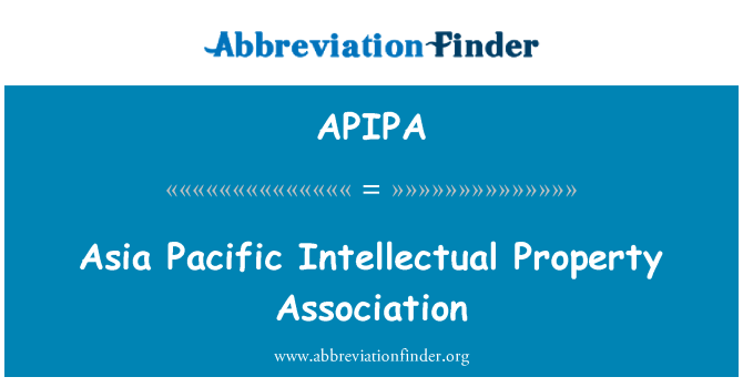 APIPA: Asia Pacific intelektualną stowarzyszenia