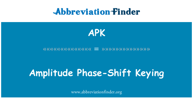 APK: Amplitud fasa-Shift menaip