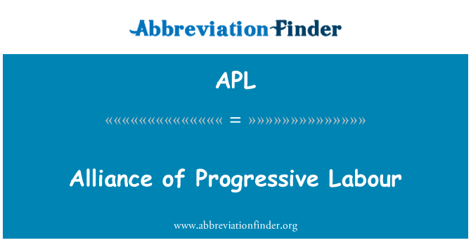 APL: Aliance progresivní práce