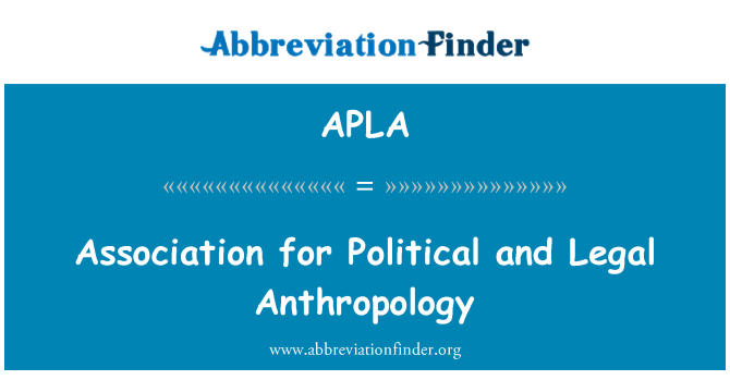 APLA: Asociace pro politické a právní antropologie
