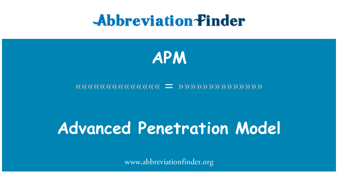 APM: Avancerade Penetration modell