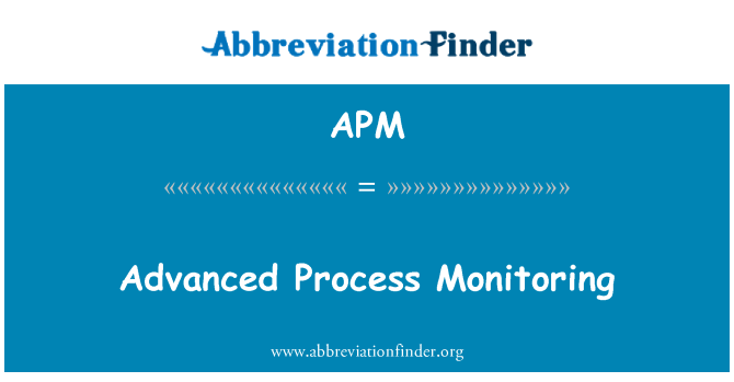 APM: Advanced Process Monitoring