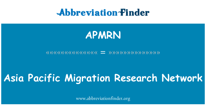 APMRN: Asia pacifiški migracije raziskovalna mreža