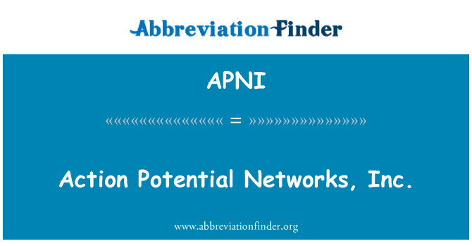 APNI: 動作電位網路有限公司