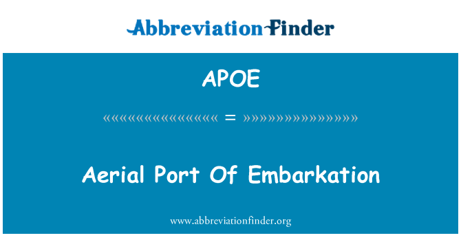 APOE: Udara Port embarkasi