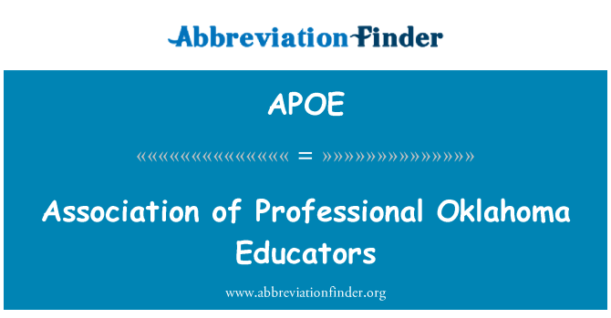 APOE: Associação de educadores profissionais de Oklahoma
