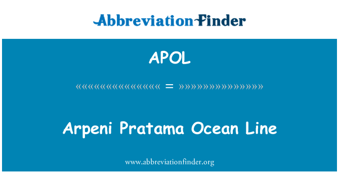 APOL: Arpeni Pratama महासागर लाइन