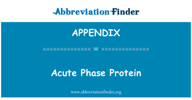 APPENDIX: 심각한 단계 단백질
