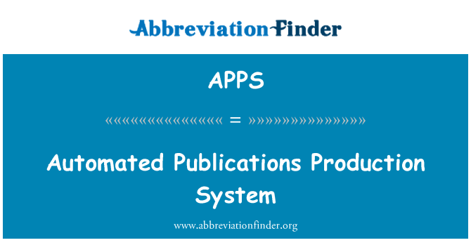 APPS: Sistem produksi otomatis publikasi