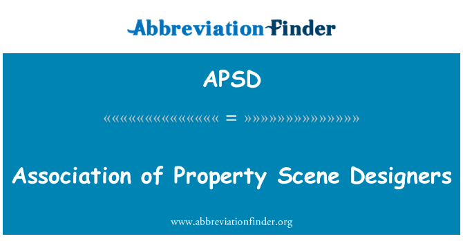 APSD: 屬性場景設計師協會