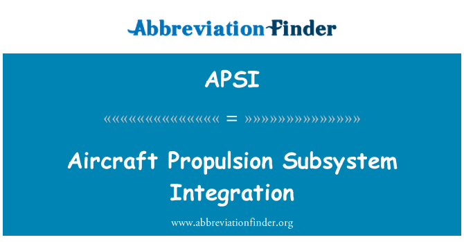 APSI: Avyon Propulsion 