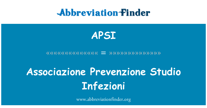 APSI: Associazione Prevenzione 스튜디오 Infezioni
