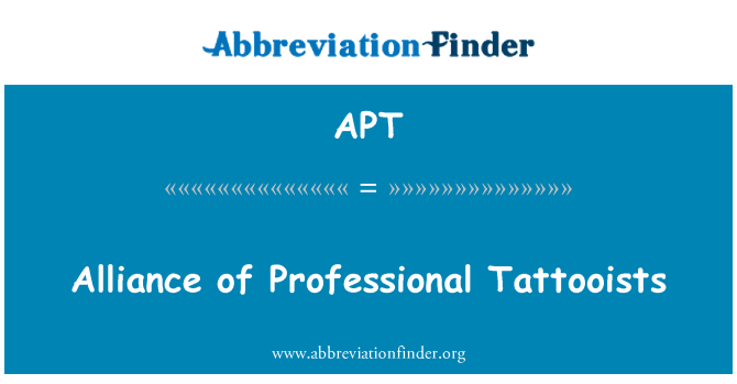 APT: Alleanza dei tatuatori professionisti