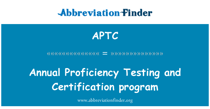 APTC: Yıllık yeterlilik test ve Sertifikasyon Programı