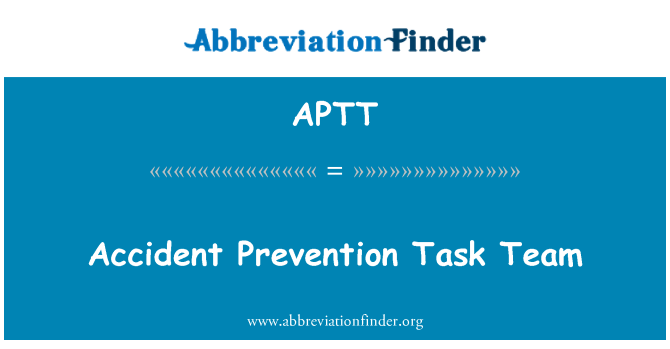 APTT: تیم وظیفه پیشگیری از تصادف