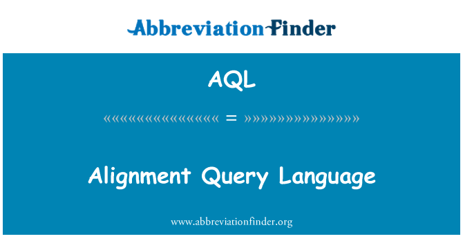 AQL: 對齊方式查詢語言