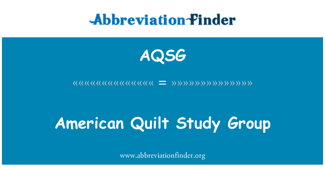 AQSG: Amerikanen täcke Study Group