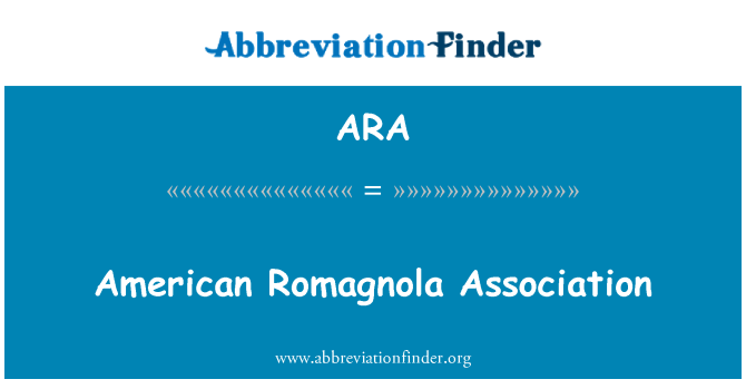 ARA: Asociación Americana Romagnola