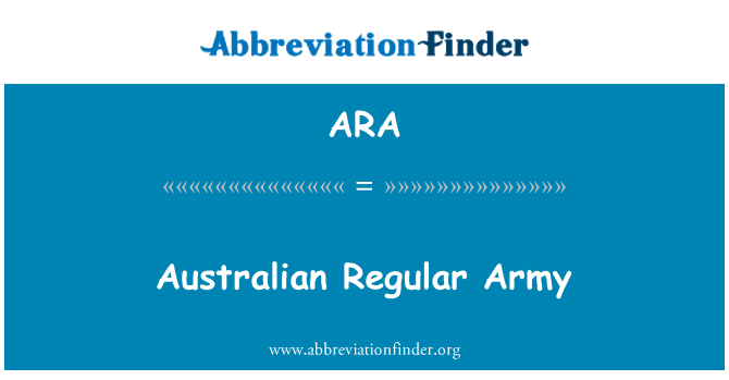 ARA: Ostralyen lame regilye