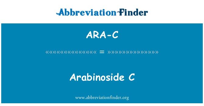 ARA-C: ج أرابينوسيدي