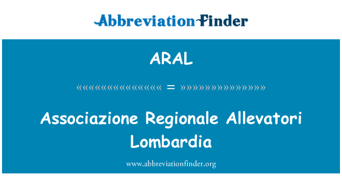 ARAL: Associazione Regionale Lombardia εκτροφείς βοοειδών