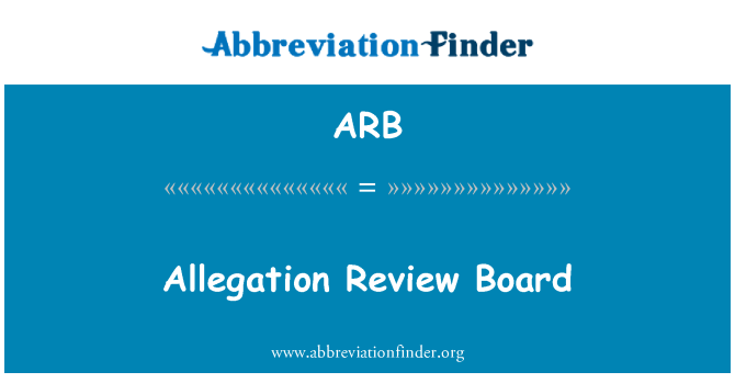 ARB: Påstand Review Board