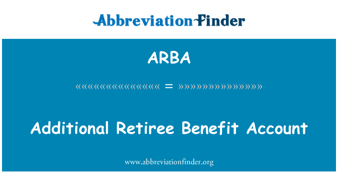 ARBA: Autres Personnes benefis Compte